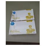 2 boxes of size small vinyl gloves....powder