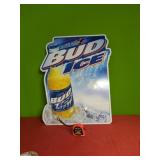2002 Bud Ice Metal Beer Sign 20"x29"