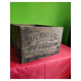 Vintage Safe Home Match Wood Crate