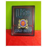 Miller LITE.... Plastic Insert...15x20