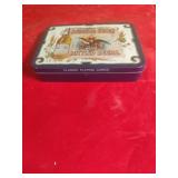 1988 Budweiser Playing Cards in metal tin