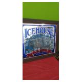 ICE HOUSE BEER MIRROR 32x29"
