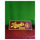 1978-79 Strohs Beer Lighted Beer Sign 10" x 23".