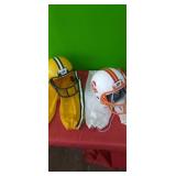 CHILDS FOOTBALL HELMETS//misc items