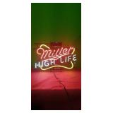 MILLER HIGH LIFE NEON....WORKS GREAT24x17"