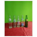 5 Vintage Soda Bottles