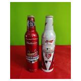 2 Budweiser Aluminum Championship Bottles 2006 &