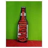 Old Milwaukee Metal Beer Sign 31" Tall x 9"