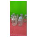Vintage Wire Bail Canning  Jars (9)