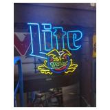 Miller Lite Neon  Working 24" Tall x 27" w