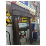 Antique Dark Fireplace Mantel 5