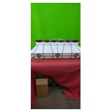 LEADED GLASS POOL TABLE LIGHT...some loose pieces