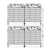 Amagabeli Metal Garden Fence Border 44"x 36"x 4