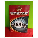2004 Budweiser Sign ..Giants. 19x28