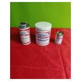 Budweiser 3piece set...lighters and tin canister