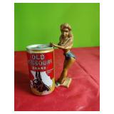 Deco Girl Beer Can Holder.   Girl Only