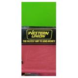 WESTERN UNION   Double sided sign 30x15