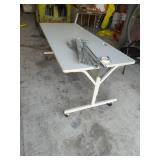 Roll Around Adjustable Height Shop Table6