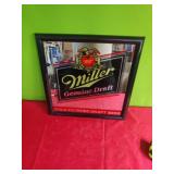 MILLER GENUINE DRAFT.... MIRROR. 18"