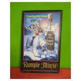 1992Rumple Minze Peppermint Schnapps Metal Sign.