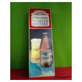 Budweiser Light Lighted Sign. Works Front Panel