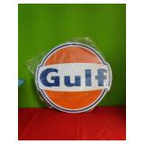 New Gulf Gas Metal Sign 22"x 24"