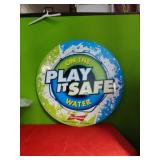 2007 36" Budweiser Metal Sign "Play it Safe "