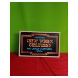 Lighted New York Selltzer Soda Sign 13x21 Working