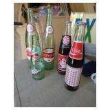 Dr.Pepper Bottles & 2  1982 Coke World Champions