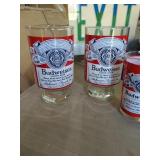 4 Budweiser Glasses