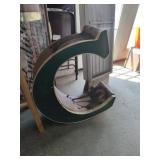 Vintage Large Lighted Letter C.    25" Tall x 23"
