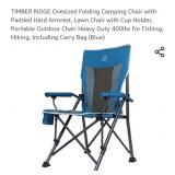 TIMBER RIDGE Ovesized Folding Camping Chair with