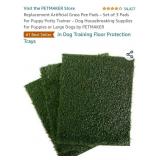 Replacement Artificial Grass Pee Pads  Set of 3