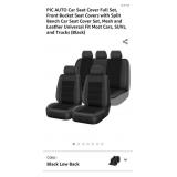 PIC AUTO Car Seat Cover Full Set, Front Bucket