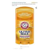New- Arm & Hammer Ultra Max Deodorant Powder