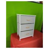 New Fabric  3 Drawer Chest 19.5" w x 12" D x28.5"