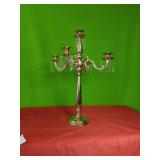 Gold Color Tall Candelabra 28.5" Tall Used