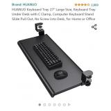 New- HUANUO Keyboard Tray 27" Large Size,