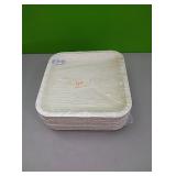 25 square bamboo plates...10"