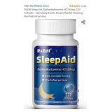 New- RxZell Sleep Aid, Diphenhydramine HCl 50mg,
