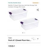 New- Sterilite 15-Quart Clearview Latch Box