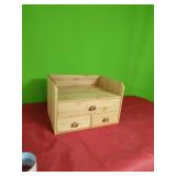 Brand New Bamboo Desk Organizer. Very Nice!   8