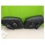 New Pair of leather like saddlebags....approx 18"