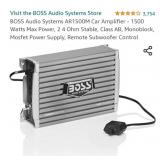 BOSS Audio Systems AR1500M Car Amplifier - 1500