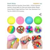 Meijoy Rainbow Squishy Stress Balls - 8 Pack