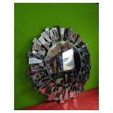 New Beautiful Starburst Beveled Mirror approx 32"