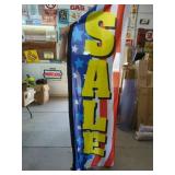 Outdoor Sale Banner with Stick in Ground Pole Kit
