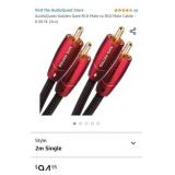 AudioQuest Golden Gate RCA Male to RCA Male Cable