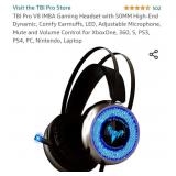 TBI Pro V8 IMBA Gaming Headset with 50MM High-End