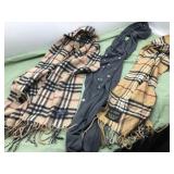 3 scarves- 1 Burberry, 1 cashmink by v. Fraas